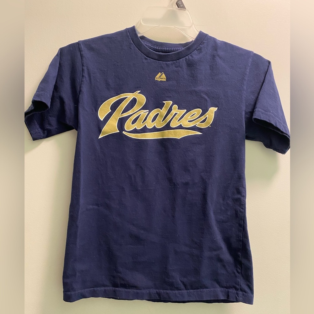San Diego Padres #18 Quentin Large - Youth Shirt- Majestic